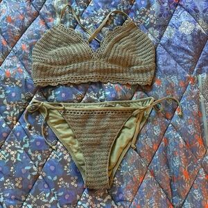 Hollister crochet bikini